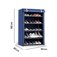 thumbnail image 2 of Zapatera de 5 Niveles Multifuncional | Estante para Zapatos | Almacenamiento de Calzado de Acero Inoxidable | Closet Organizador para Tenis | Tela Impermeable, 2 of 5