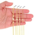 thumbnail image 5 of Nuragold 14K Real Yellow Gold Round Box Chain Necklace 16"-30" (1.5mm-3.5mm) Italian Jewelry for Men & Women, 5 of 12