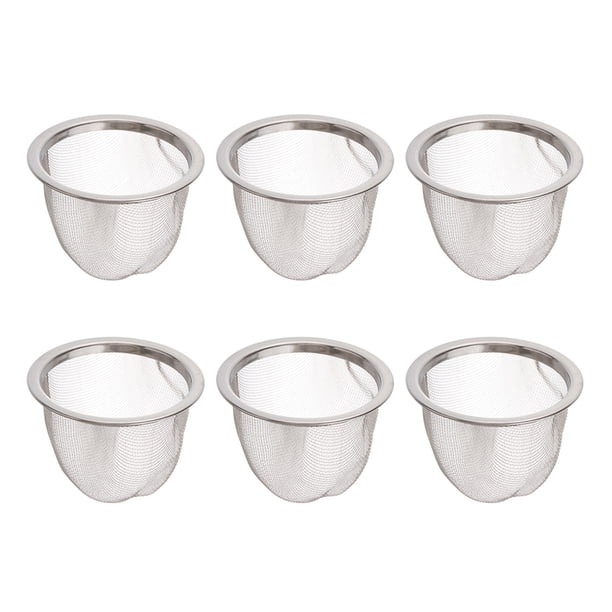 6 coladores de té de acero inoxidable, infusores de té, accesorios para teteras de acero inoxidable.