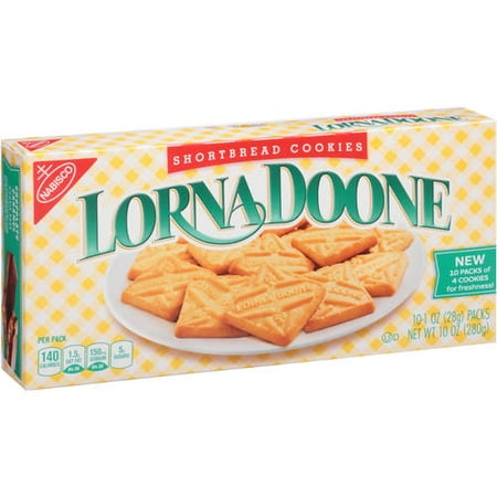- (2 Pack) Nabisco Lorna Doone Shortbread Cookies, 1 oz, 10 count