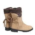 thumbnail image 5 of Patlollav Womens Shoes Retro Western Boots Casual Warm Low Heels Mid-Calf Boots, 5 of 6