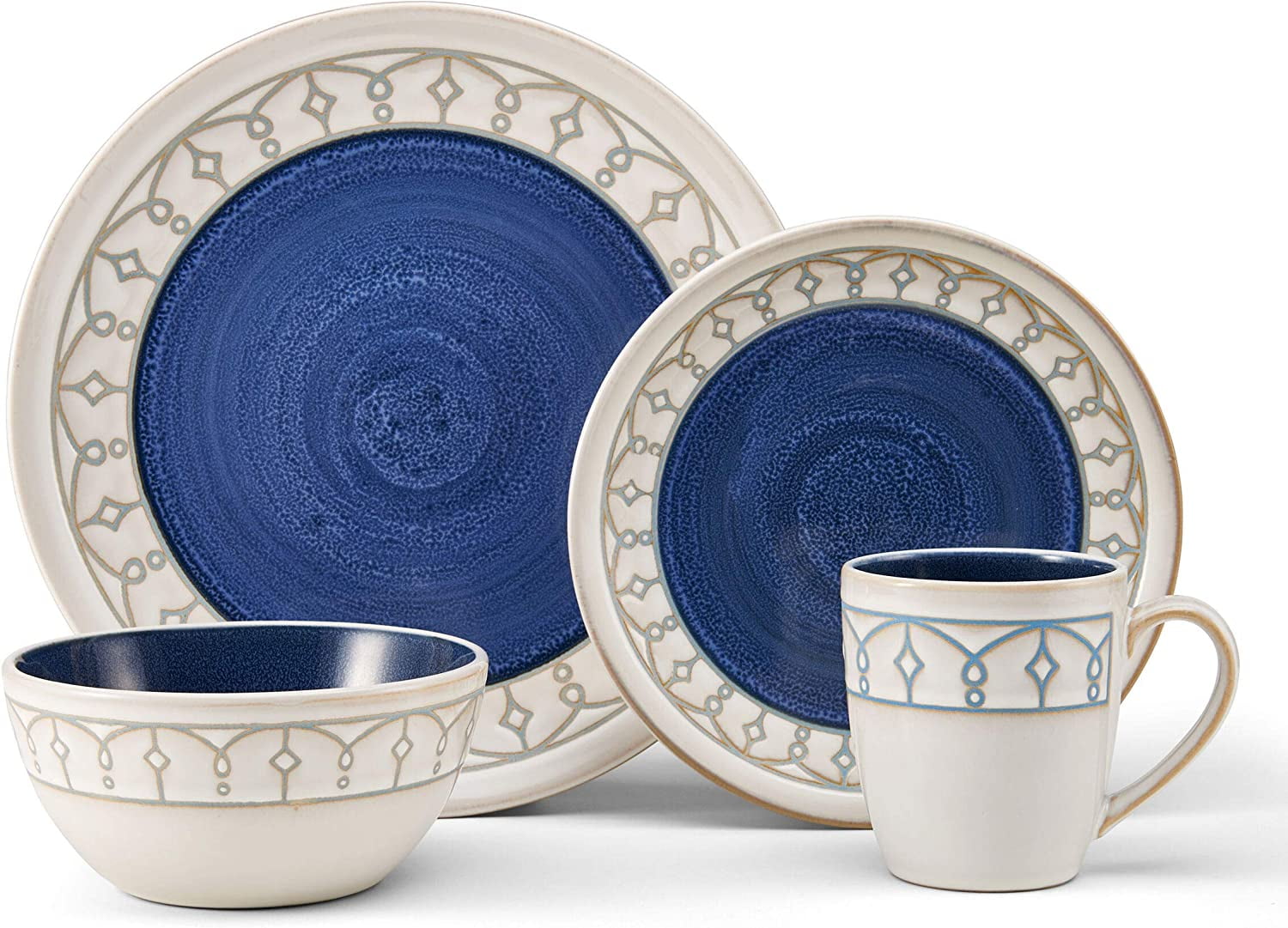 Pfaltzgraff® Remi 16-Piece Dinnerware Set Round Blue