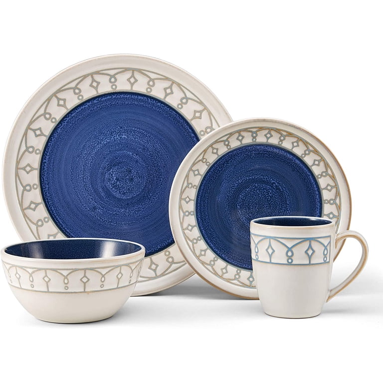 Pfaltzgraff® Remi 16-Piece Dinnerware Set Round Blue - Walmart.com