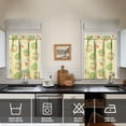 thumbnail image 4 of Avocado Art Kitchen Curtains Set, Fruit Print Tier and Valance with Green Kawaii Pattern, Cute Healthy Window Drapes for Kitchen, Office or Dining Room, 4 of 6