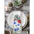 thumbnail image 3 of nqOlkjepod Red Poppy Flower Cloth Napkins Set of 6 Reusable Dinner Napkins, Vintage Blue Independence Day Floral Cocktail Napkin Washable Table Napkins for Wedding/Holiday Party/Baby Shower 20"x20", 3 of 8
