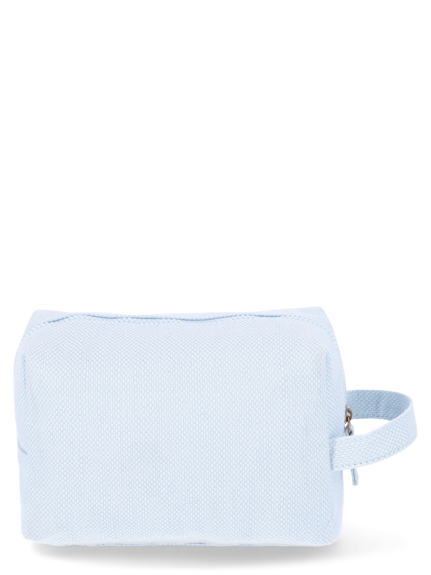 No Boundaries Woven Seashell Pouch, Light Blue