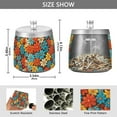 thumbnail image 2 of Yayeee Ashtray with Lid for Cigarette Smokeless Stainless Steel Home Ash Holder, Blooming Flowers, 2 of 7