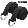 thumbnail image 2 of Bandas elásticas para ejercicios de estiramiento, fabricadas con algodón suave y duradero con hebilla de anillo, 2 of 5