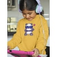 thumbnail image 2 of Cute Cool Panda W Sunglasses Hoodie Juniors -Image by Shutterstock,  Large, 2 of 4