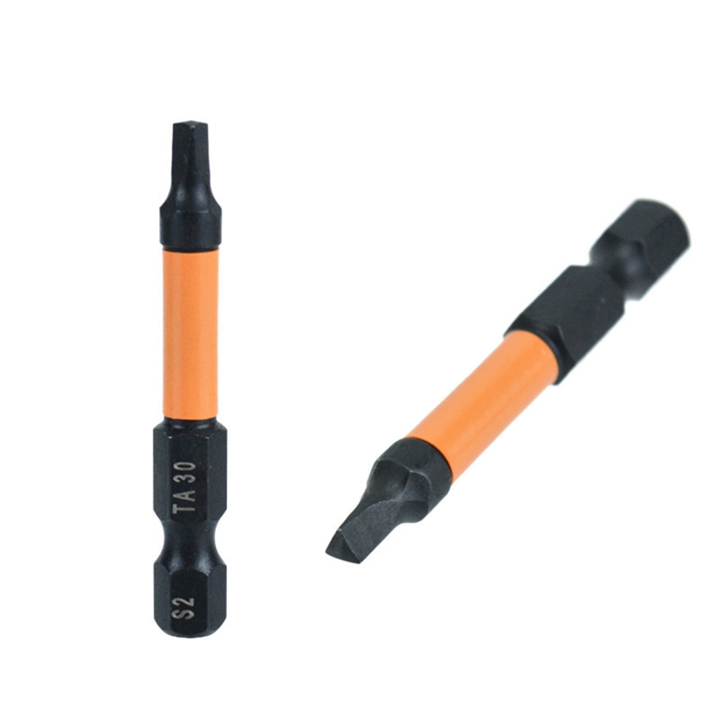 Guaber Screwdriver,10pc 1/4 Hexadecimal Shank Screwdriver Triangles Head Ergonomic Designs for Comfortable Grip Home Repair TA12-30