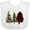 AA-White, variant on Three Christmas Trees in Plaid and Leopard Print Boys or Girls Baby Bib
