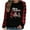 Red, variant on Wancir Merry Christmas T Shirt Women Plaid Christmas Tree Tee Tops Letter Print Long Sleeve Holiday Shirt