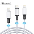 thumbnail image 1 of Cshidworld Paquete de 3 [Certificado por Apple MFi] Cargador Lightning Cables (3/6/6 Pies), Cable de Carga Rápida de Nylon Compatible con iPhone 13/13 pro/12/11/11 Pro/X/XS Max/XR/ iPad Air 2/Mini Ai, 1 of 7