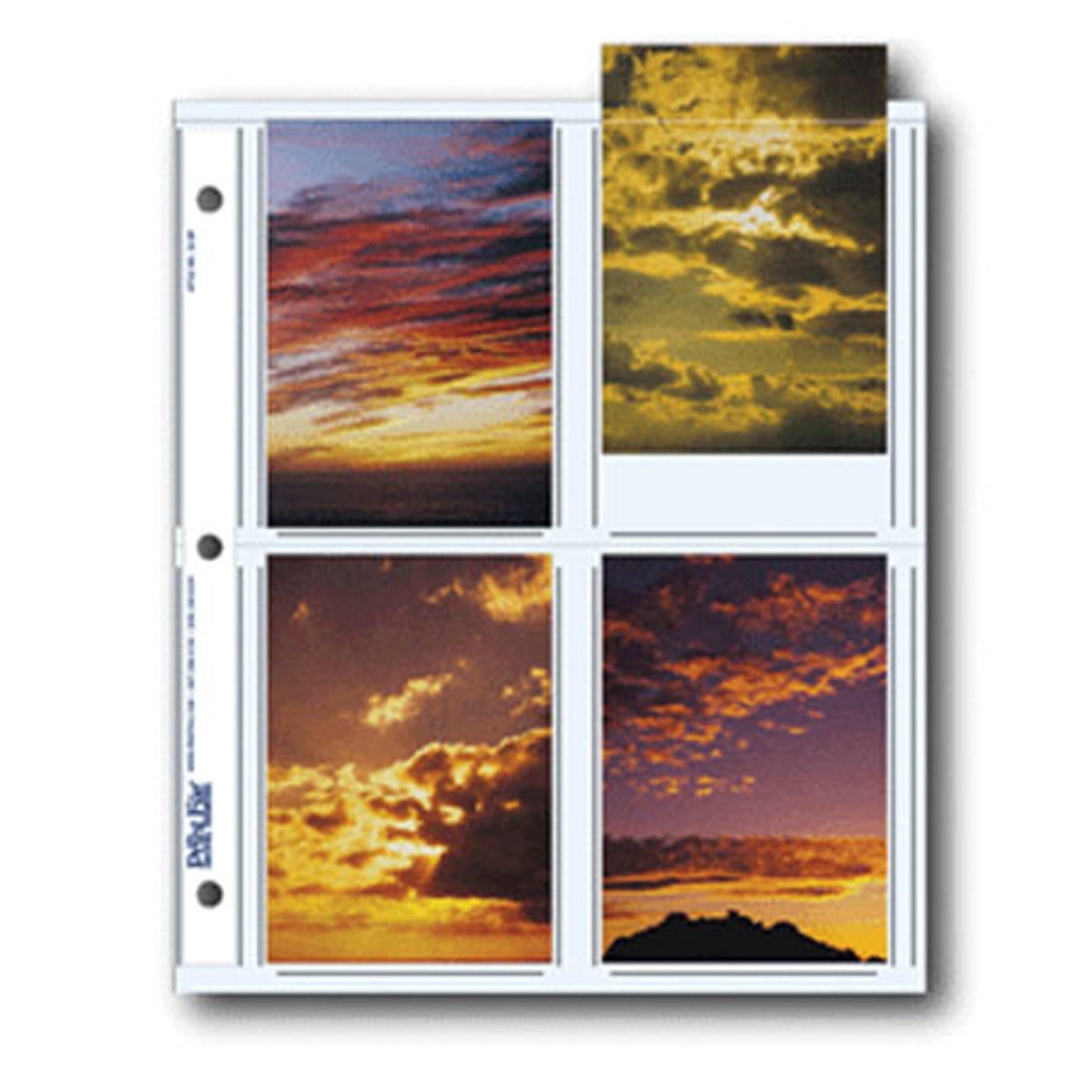 Print File Photo Pages Holds Eight 3 1/2x5 Prints Pack of 25