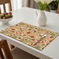 thumbnail image 6 of Placemat, Pioneer Flower Floral Print Pattern Place Mats Table Mat Set Of 2, PVC Washable Placemats for Party Kitchen Dining Decoration, 18x12 Inch, Fade Resistant, 6 of 6