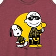thumbnail image 3 of Peanuts - Charlie And Snoopy Skeleton - Women's Racerback Tank Top, 3 of 6