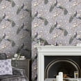 thumbnail image 2 of Laura Ashley Belvedere Pale Iris Wallpaper, 2 of 4