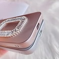 thumbnail image 4 of for iPhone Case,Luxury ElectroPlated with  Crystal Diamend Rhinestone Sparkle Sparkly Silicone Camera Lens Protection Soft Shockproof Phone Case (Pink,iPhone 11 Pro Max), 4 of 5