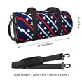 thumbnail image 4 of Gaeub Patriotic Star Lightweight Travel Cylinder Bag Gym Tote Bag Sports Training Duffle Bag with Pockets and Straps, 4 of 8