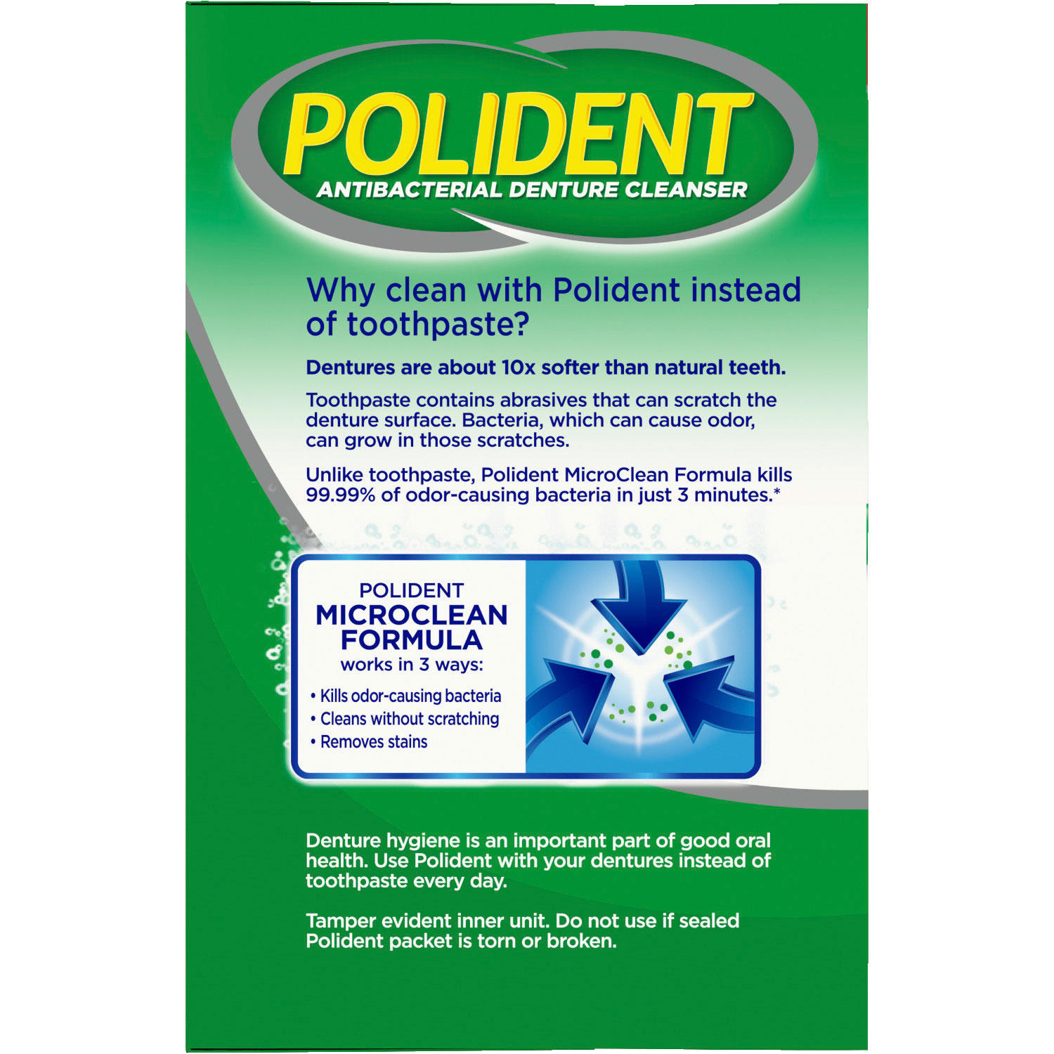 Buy Polident 3Minute TripleMint Denture Cleanser, Effervescent Tablets (240 ct.) Online at