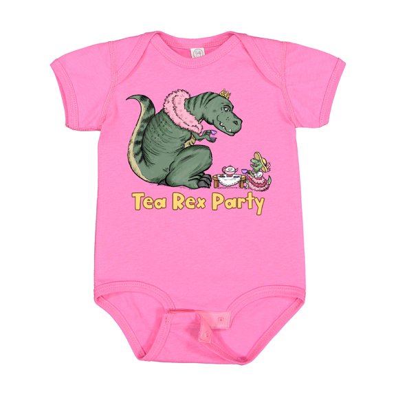 Inktastic Funny Tea Rex Party Boys or Girls Baby Bodysuit