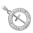 thumbnail image 2 of Crucifix Collier Pendentif Crucifix Brillant Rond Brillant Crucifix Pendentif Pendentif Chrétien Expérience Inégalée, 2 of 8