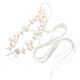 thumbnail image 3 of 1 pieza de accesorio de vestido de novia hecho a mano flor de perla faja nupcial cinturón de cadena nupcial, 3 of 6