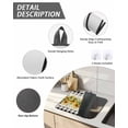 thumbnail image 3 of Stove Top Covers for Electric Stove, Sunflower Glass Stovetop Cover Protector, Summer Botanical Bee Rustic Black Plaid Induction Cooktop Protector Oven Mat for Kitchen Countertop 24"x21", 3 of 8
