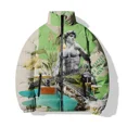 thumbnail image 2 of Chaquetas de moda para hombre, abrigos de invierno para hombre con estampado de esculturas personalizadas, ropa informal y versátil para hombre, parkas y abrigos, 2 of 4
