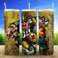 thumbnail image 2 of 20 oz Insulated Double Wall Stainless Steel Tumbler with Spill Proof Lid and Reusable Straw, Water Bottle Coffee, TeamFan Fan Team Mascot Football Cup Mug Tumbler (Pittsburgh), 2 of 5