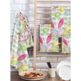 thumbnail image 2 of Happy Easter Kitchen Dish Towels for Drying Dishes Set of 3, Spring Bunny Eggs Flower Sage Green Plaid Waffle Weave Microfiber Hand Tea Bathroom Towels Quick Dry & Absorbent Towel 15.7x23.6, 2 of 7