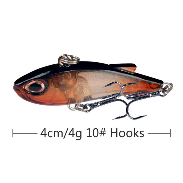 Anzuelos Pesca 4g 4cm Cebo artificial Treble Hard VIB Lures Tackle (Estilo C) Sywqhk Para Estrenar