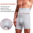 thumbnail image 4 of POP CLOSETS Men Tummy Control Shorts High Waist Slimming Body Shaper Compression Workout Shapewear Belly Girdle Underwear Boxer Briefs, 4 of 7