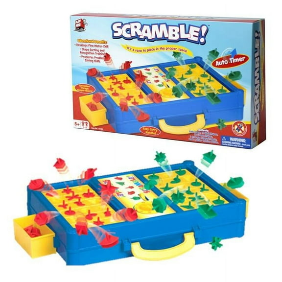 Mukikim Muk-75708 Scramble Promotes Shape Recognition & Problem Solving Board Game