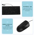 thumbnail image 4 of Miangastore Usb Wired Keyboard and Mouse French Character Black 1Set 17.3X5.3X1In, 4 of 8