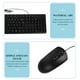 thumbnail image 2 of 1 juego de teclado y ratón con caracteres franceses, teclado de ordenador, ratón USB, 2 of 8