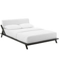 thumbnail image 2 of Modway Luella Queen Upholstered Fabric Platform Bed in Cappuccino White, 2 of 6