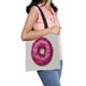 thumbnail image 1 of ABPHQTO Tasty Purple Donut Canvas Bag Reutilizable Tote Supermercado Shopping Bags Tote Bag 36x41 cm, 1 of 2