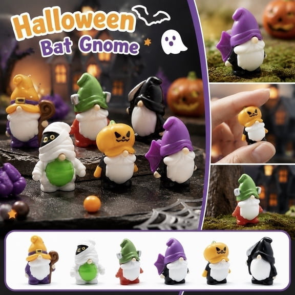 Mini Christmas Figurine, Christmas Decorations for Home, Green Decor with Hat, 1X1 Inch Tiny No-Face Mini Figurine, Perfect for Fairy Garden Micro Landscape Displays, Diy Ornament