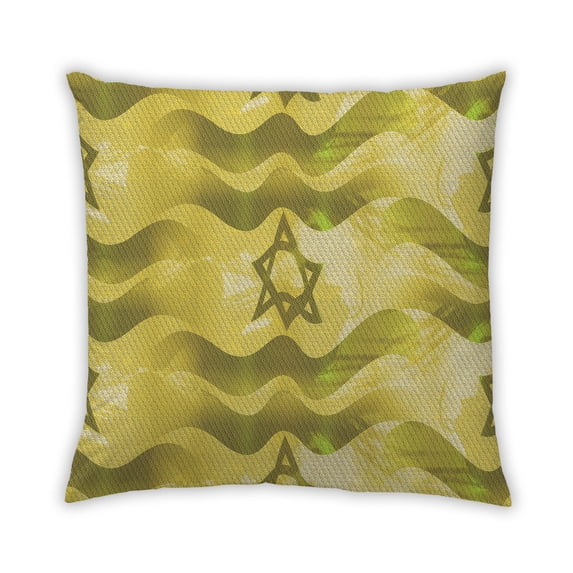 Ahgly Company Outdoor Square Contemporary Throw Pillow, 18 inch by 18 inch