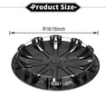 thumbnail image 4 of Unique Bargains 4Pcs R16/16 Inch Universal Wheel Rim Hub Cover Wheel Hub Caps Black Plastic, 4 of 8