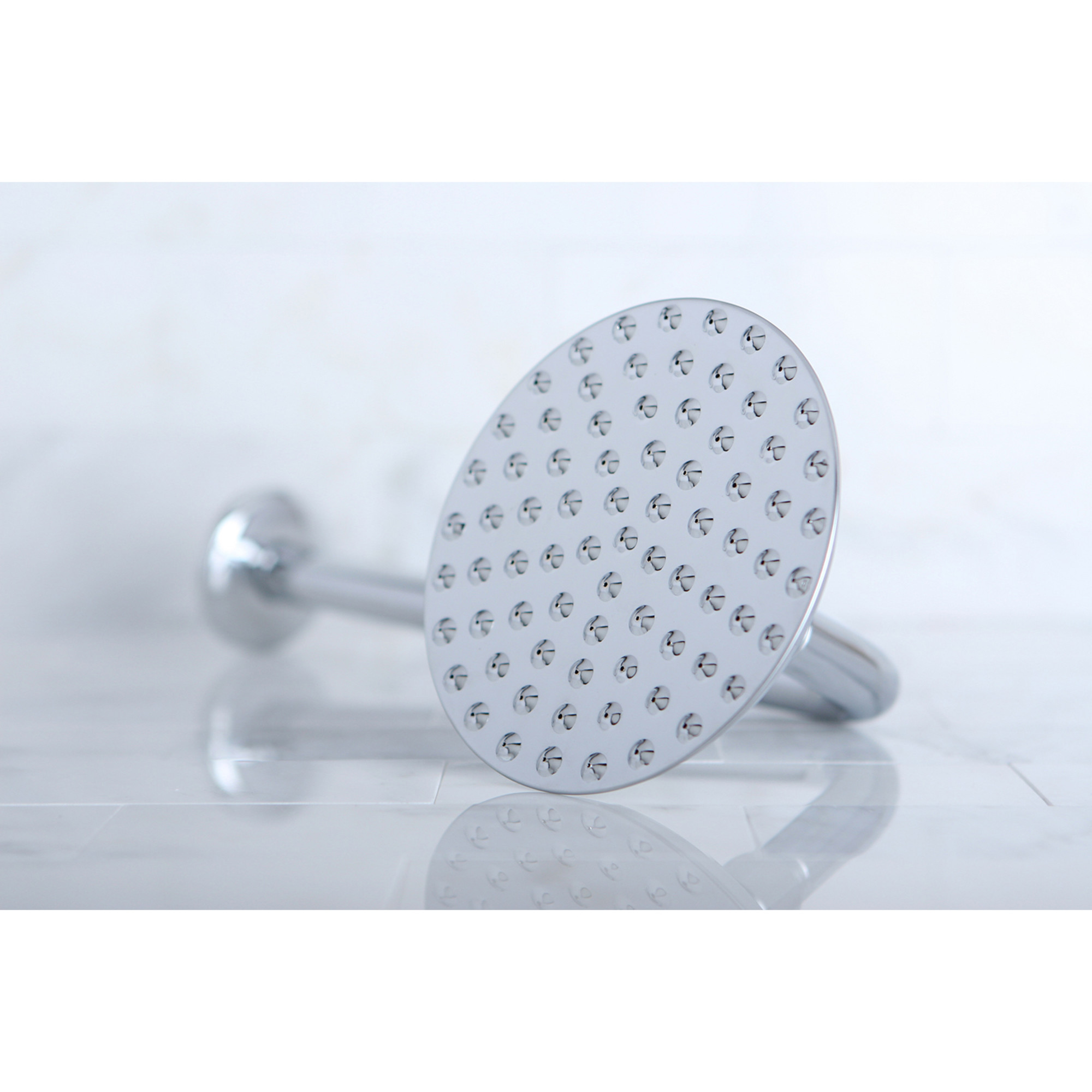 Kingston Brass K135A1CK Victorian 5-1/4-Inch Round Raindrop Brass Shower Head with 12-Inch Shower Arm in Polished Chrome