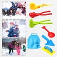 thumbnail image 5 of Snow Toys for Kids Snowball Maker, 7 Pcs Snowman Kit with Mesh Bag, Penguin Castle Brick Maker Duck Snow Molds, Snow Ball Makers Gift for Toddlers Kids Adults Outdoor Winter Toys, 5 of 8