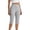 Gray, variant on Hurxie Women's Capris Pull-On Stretch Straight Leg Elastic Waist Cropped Dress Pants with Pockets for Golf Yoga Office Work Red,M