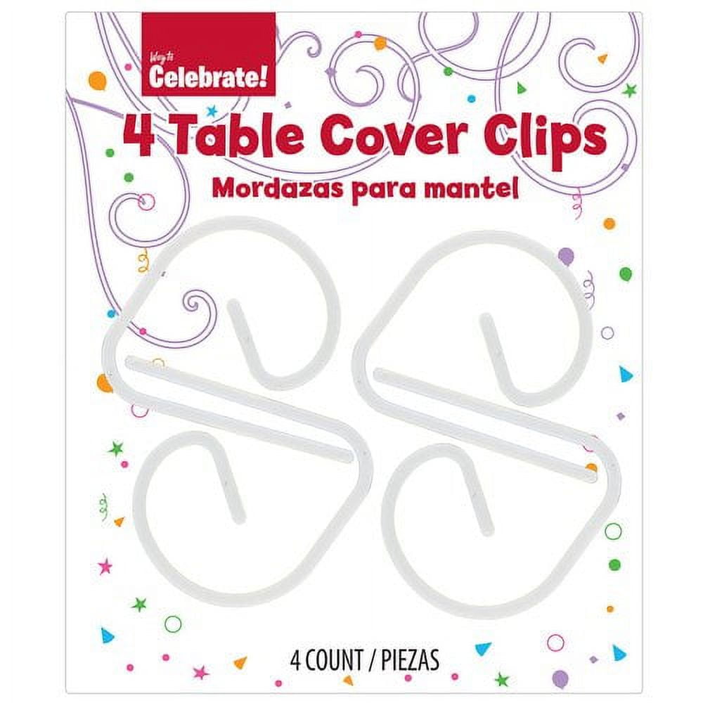 (6 pack) Way to Celebrate! Table Cover Clamps, 4ct