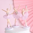 thumbnail image 4 of WHAMVOX 6Ud Para Torta Con Topper De Ballerina Plástico Resistente Y, 4 of 8