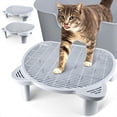 thumbnail image 1 of Adjustable Cat Ramp Litter Box Step Double Layer with Filter Function, Elevated Litter Box Ramp for Senior Cats Easy, 1 of 7