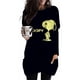 thumbnail image 4 of 2024 Nueva camiseta de manga larga con cuello redondo y bolsillo para mujer, camiseta informal elegante con estampado de Snoopy, ropa de calle larga para mujer, 4 of 4