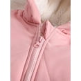 thumbnail image 4 of WIBACKER 3-24M Infant Hooded Thick Romper Long Sleeve Zipper Fleece Warm Winter Coat for Baby Toddler Boys Girls, 4 of 9