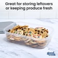 thumbnail image 4 of GoodCook Extra Large Rectangle Food Storage Container 2 Pack, 1 Gallon, BPA Free, Dishwasher Safe, 4 of 17